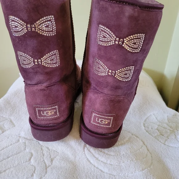 UGG Shoes Purple Ugg Crystal Boots Poshmark
